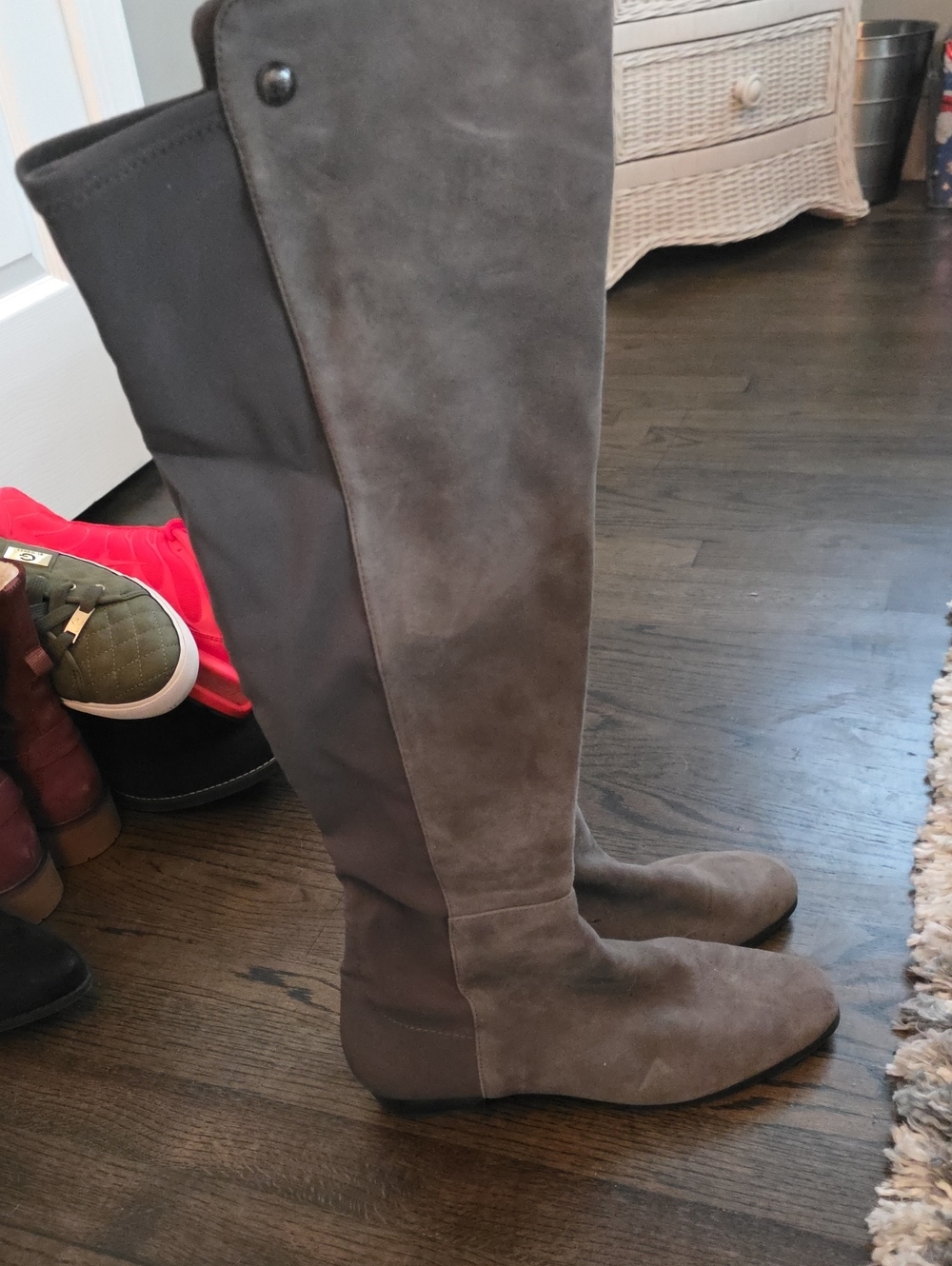 Vince Camuto Gray Over-the-Knee Women's Suede Boots Sz 10